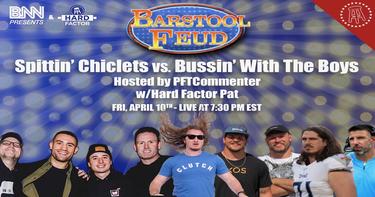 A image of barstool sports spittin chiclets