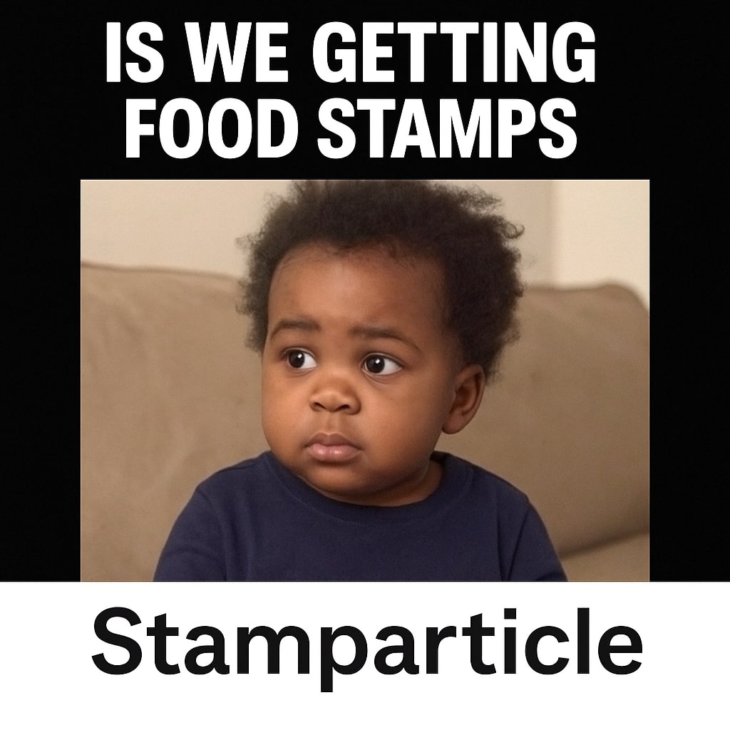 is we getting food stamps meme